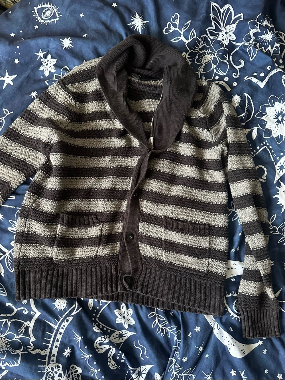 Adam Levine striped cardigan sweater